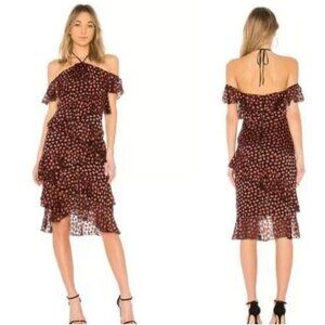 Alice and Olivia excellent condition ruffle heart dress